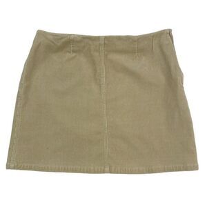 Vintage Y2K Tommy Hilfiger khaki corduroy mini skirt size 14